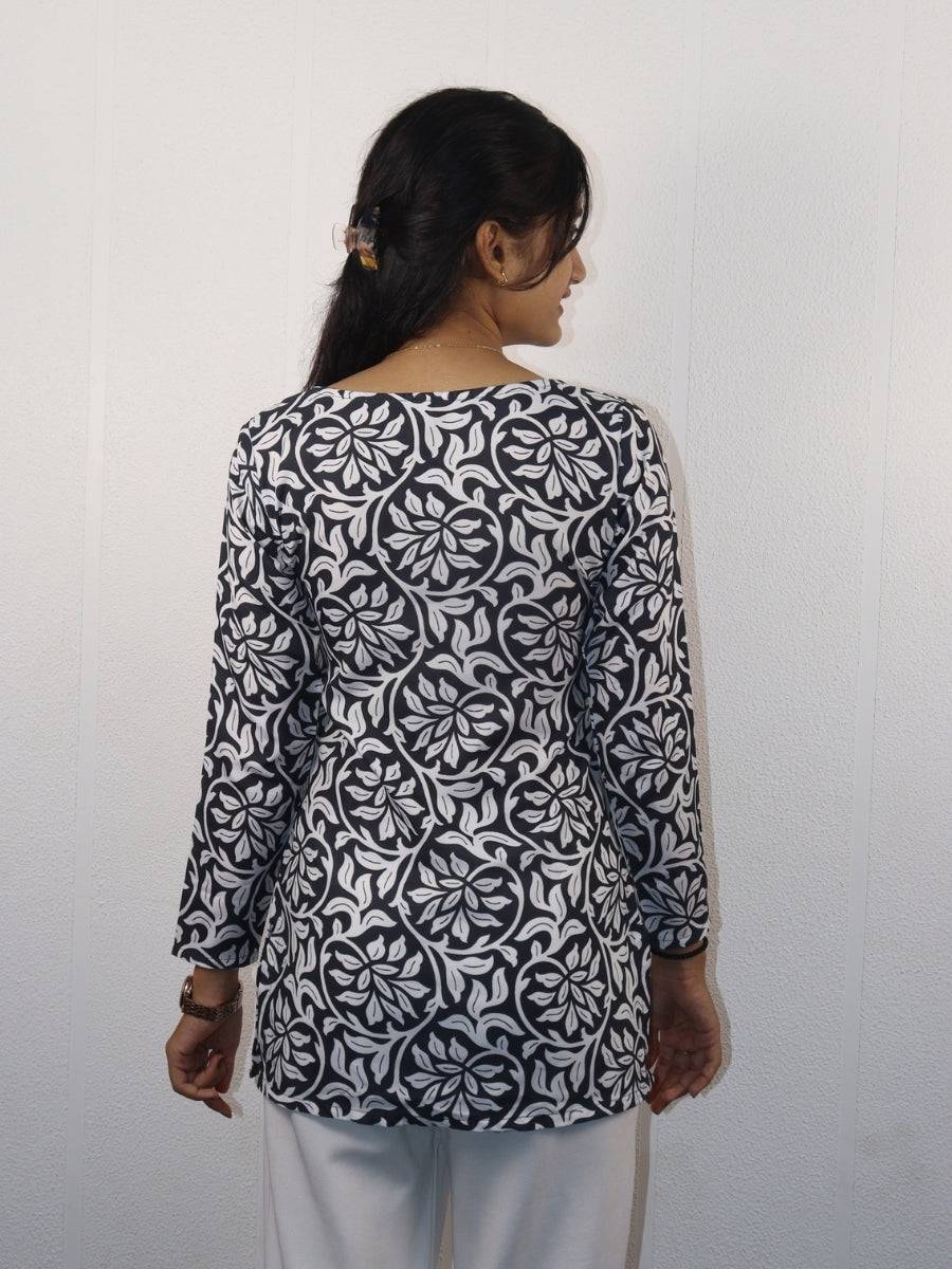 Aadhya V-Neck Short Kurti
