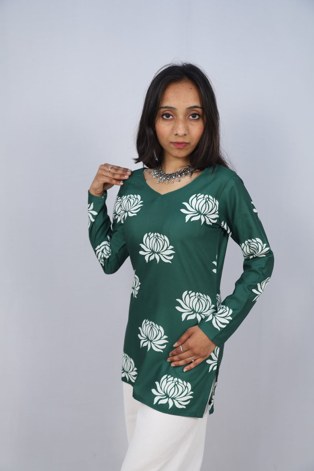 Multicolor Cotton Short Printed Kurti For Women & Girls
