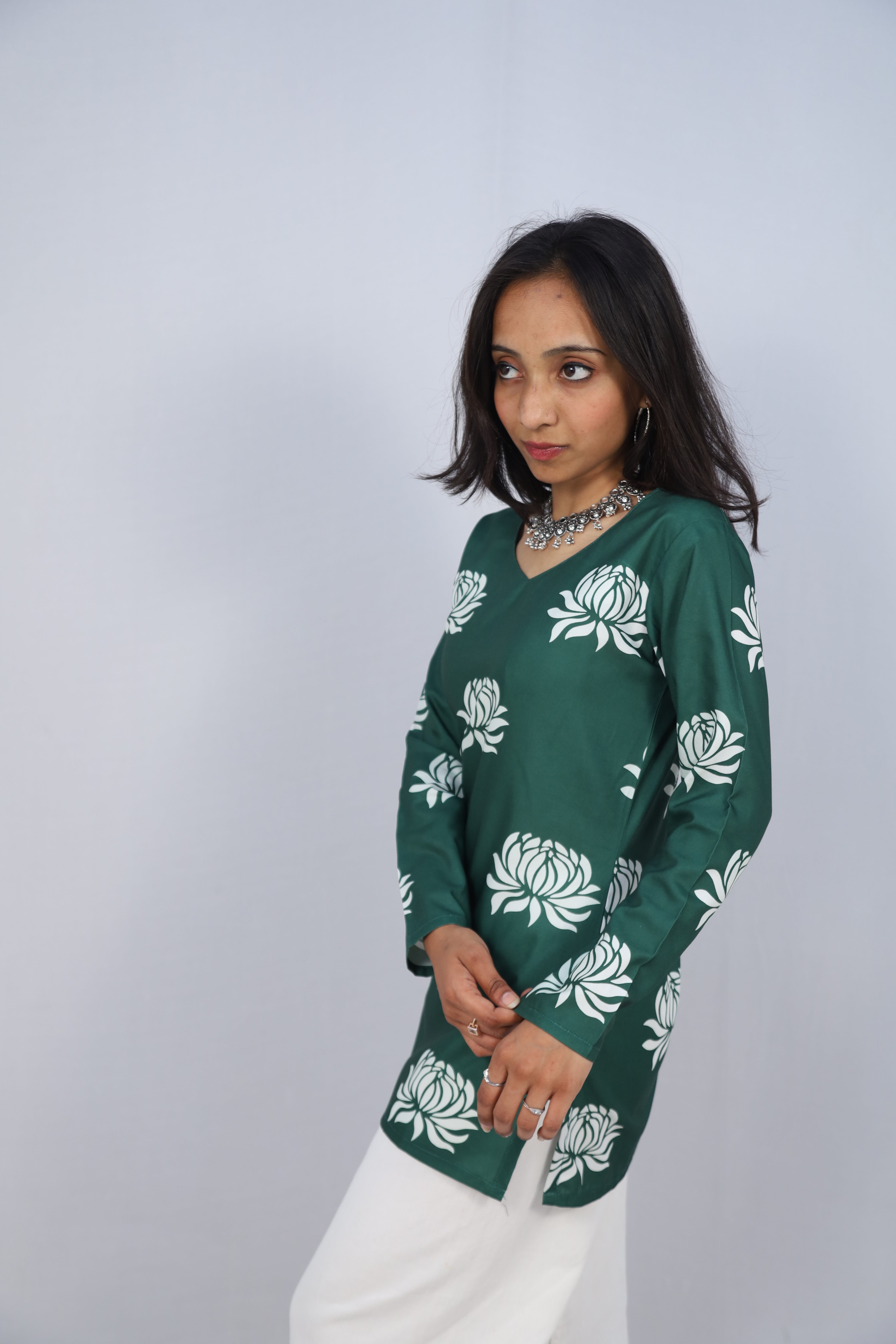 Multicolor Cotton Short Printed Kurti For Women & Girls