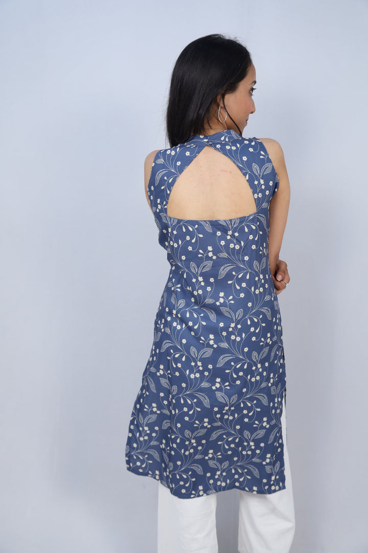 Multicolor Cotton Long Printed Kurti For Women & Girls