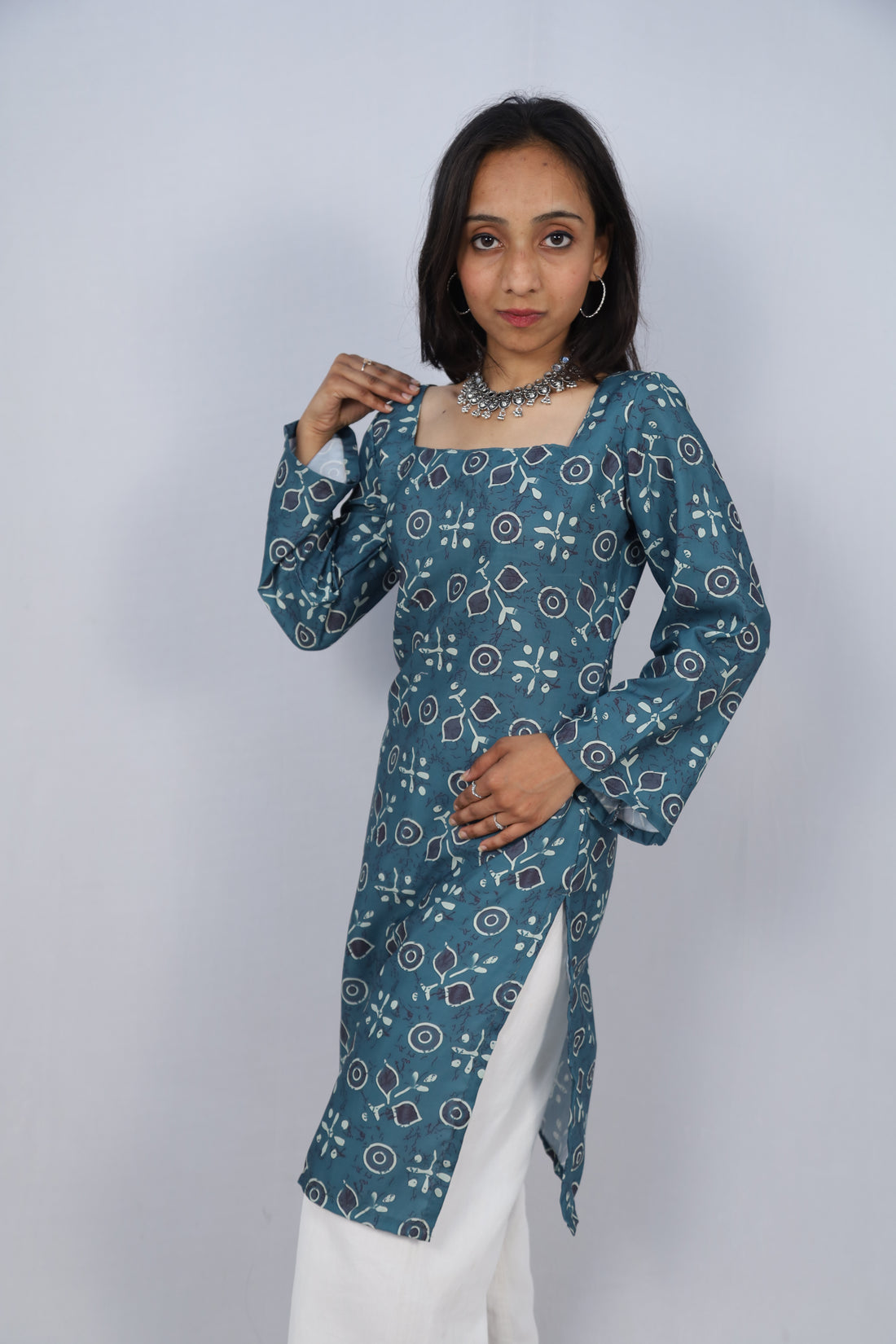 Multicolor Cotton Short Printed Kurti For Women & Girls