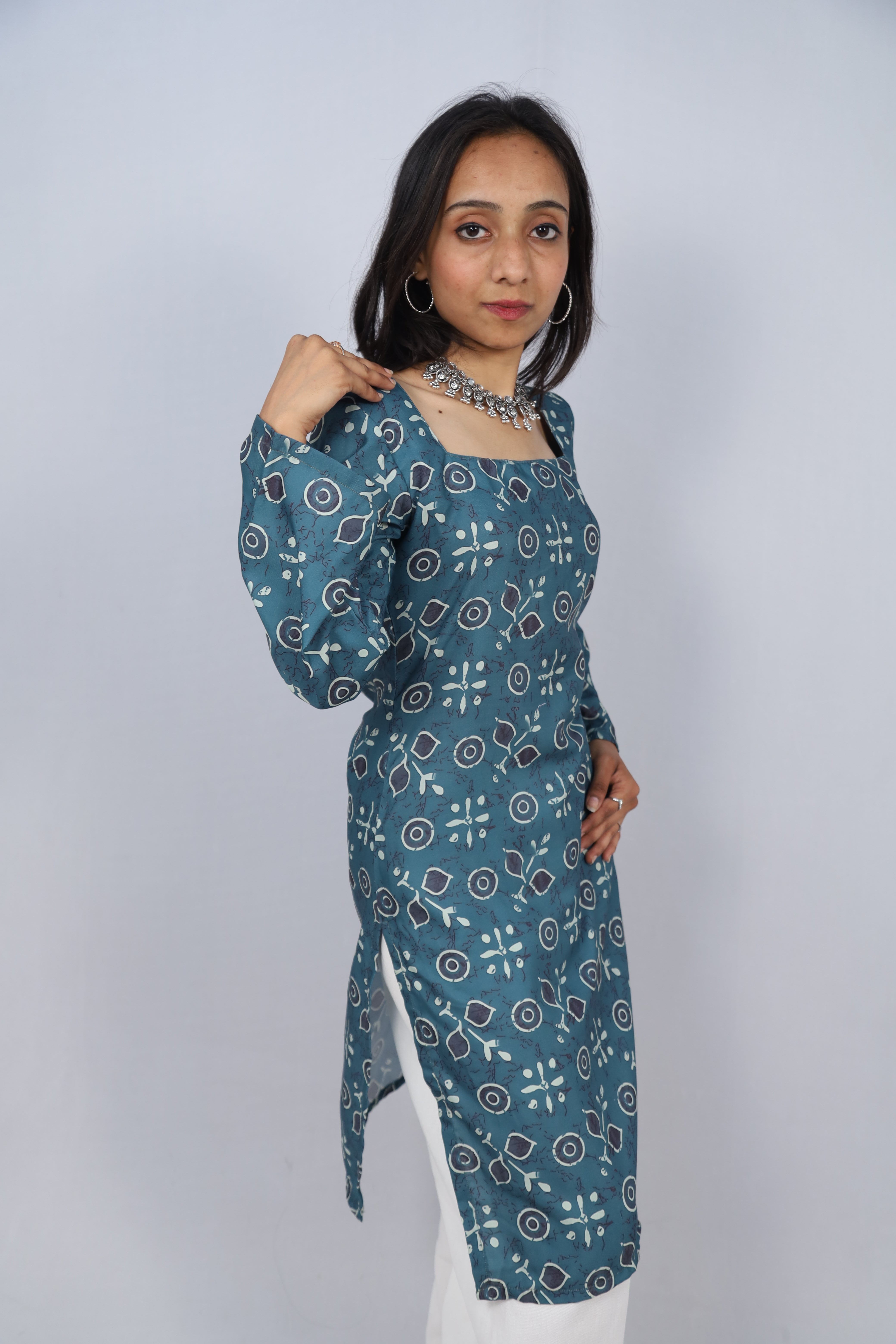 Multicolor Cotton Short Printed Kurti For Women & Girls